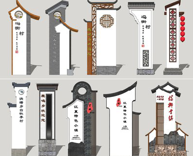  凤冈美丽乡村标识标牌有哪些分类？